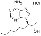 rel-(2R*,3S*)-3-(6-アミノ-9H-プリン-9-イル)-2-ノナノール 化学構造式