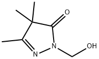 3H-Pyrazol-3-one,  2,4-dihydro-2-(hydroxymethyl)-4,4,5-trimethyl- Struktur