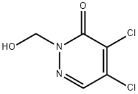 4,5-DICHLORO-2-(HYDROXYMETHYL)-2,3-DIHYDROPYRIDAZIN-3-ONE Struktur