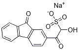 Sodium 1-hydroxy-2-oxo-2-(9-oxo-9H-fluoren-2-yl)-ethanesulfonate Struktur