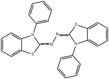 3-Phenyl-(3-phenyl-2(3H)-benzothiazolylidene)hydrazone-2(3H)-benzothiazole Struktur
