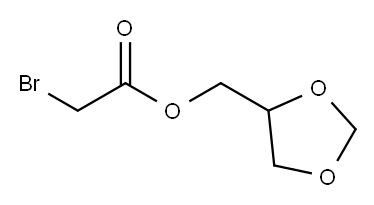 1,3-dioxolan-4-ylmethyl bromoacetate  Struktur