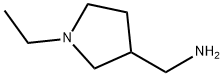 (1-乙基-3-吡咯烷)甲胺 结构式