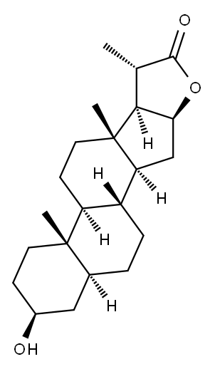 剑麻皂素内酯, 514-33-0, 结构式