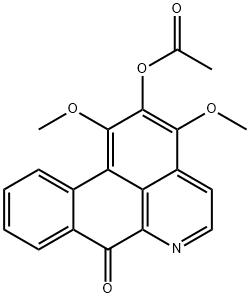 2-Acetoxy-1,3-dimethoxy-7H-dibenzo[de,g]quinolin-7-one Struktur