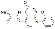 1-HYDROXY-5-OXO-5H-PYRIDO[3,2-A]PHENOXAZINE-3-CARBOXYLIC ACID MONOSODIUM SALT Struktur
