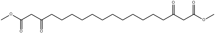 3,16-ジオキソオクタデカン二酸ジメチル 化学構造式