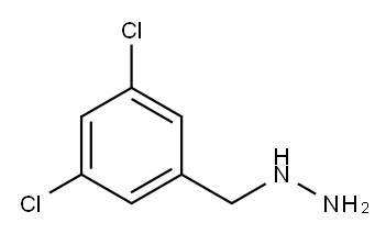 (3,5-二氯苄基)-肼 结构式