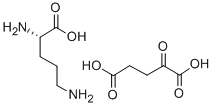 L-鸟氨酸 alpha-酮戊二酸 (2:1), 5144-42-3, 结构式