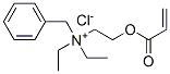 N,N-ジエチル-N-[2-[(1-オキソ-2-プロペニル)オキシ]エチル]ベンゼンメタンアミニウム・クロリド 化学構造式