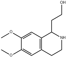 1-Isoquinolineethanol,1,2,3,4-tetrahydro-6,7-dimethoxy- Structure