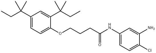 N-(3-Amino-4-chlorophenyl)-4-[2,4-bis(2-methylbutan-2-yl)phenoxy]butanamide Struktur