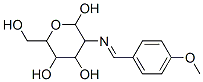 6-(hydroxymethyl)-3-[(4-methoxyphenyl)methylideneamino]oxane-2,4,5-tri ol Struktur