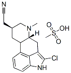 2-chloro-6-methylergoline-8beta-acetonitrile monomethanesulphonate Structure