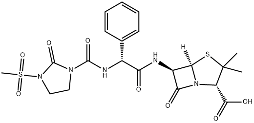 美洛西林, 51481-65-3, 结构式