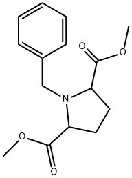 2,5-Pyrrolidinedicarboxylic acid, 1-(phenylMethyl)-, diMethyl ester Struktur