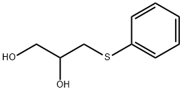 3-(フェニルチオ)-1,2-プロパンジオール 化学構造式