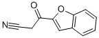 3-オキソ-3-(ベンゾフラン-2-イル)プロパンニトリル 化学構造式