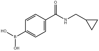 4-(环丙基氨基甲酰)苯硼酸 结构式
