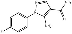 5-AMINO-1-(4-FLUOROPHENYL)-1H-PYRAZOLE-4-CARBOXAMIDE Struktur
