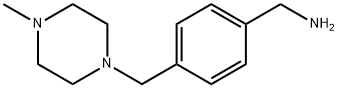 4-(4-メチルピペラジノメチル)ベンジルアミン 化学構造式