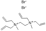 1,2-BIS(METHYLDIALLYLAMMONIUM) ETHANE DIBROMIDE Struktur