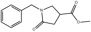 1-苄基-5-氧-3-吡咯烷羧酸甲酯, 51535-00-3, 结构式