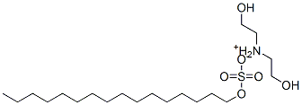 鲸蜡醇硫酸酯DEA盐, 51541-51-6, 结构式