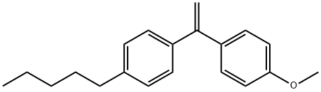 p-[1-(p-pentylphenyl)vinyl]anisole Structure