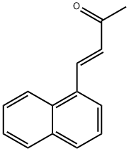 (E)-4-(1-ナフタレニル)-3-ブテン-2-オン 化学構造式