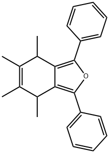 4,7-Dihydro-4,5,6,7-tetramethyl-1,3-diphenylisobenzofuran Struktur