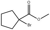 1-ブロモシクロペンタンカルボン酸メチル 化学構造式