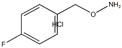 1-[(アミノオキシ)メチル]-4-フルオロベンゼン塩酸塩 化学構造式