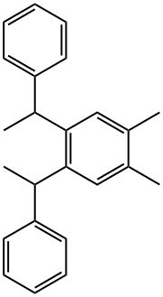 4,5-bis(1-phenylethyl)-o-xylene Struktur
