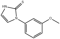 1-(3-甲氧基苯基)-1H-咪唑-2-硫醇, 51581-49-8, 结构式