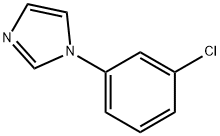 1-(m-クロロフェニル)-1H-イミダゾール 化学構造式