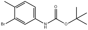 (3-溴-4-甲基-苯基)-氨基甲酸叔丁酯 结构式