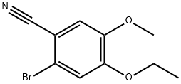 2-溴-4-乙氧基-5-甲氧基苯甲腈, 515846-45-4, 结构式