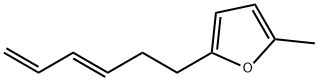 2-[(E)-3,5-ヘキサジエニル]-5-メチルフラン 化学構造式