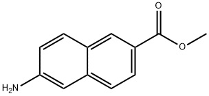 6-アミノ-2-ナフトエ酸メチル 化学構造式