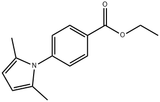 4-(2,5-二甲基-1H-吡咯-1-基)苯甲酸乙酯 结构式