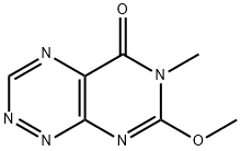 7-メトキシ-6-メチルピリミド[5,4-e]-1,2,4-トリアジン-5(6H)-オン 化学構造式
