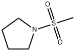 1-メタンスルホニルピロリジン 化学構造式