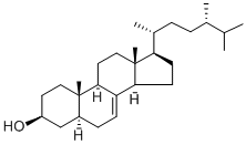 5α-エルゴスタ-7-エン-3β-オール 化学構造式