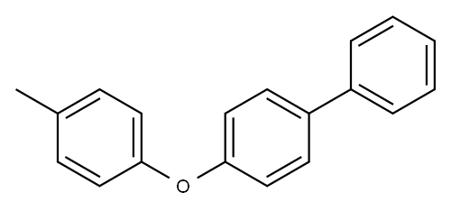 4-(4-メチルフェノキシ)-1,1'-ビフェニル 化学構造式
