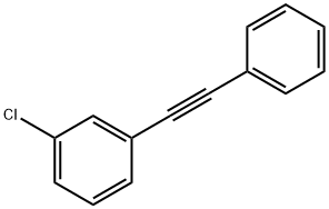1-(フェニルエチニル)-3-クロロベンゼン 化学構造式