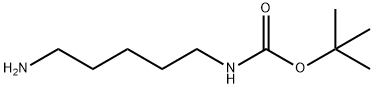 N-(5-氨基戊基)氨基甲酸叔丁酯 结构式