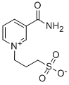 3-(アミノカルボニル)-1-(3-スルホナトプロピル)ピリジニウム 化学構造式