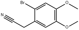 2-溴-4,5-二甲氧基苯乙腈 结构式