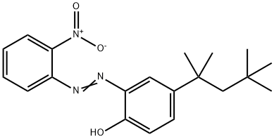 2-[(2-ニトロフェニル)アゾ]-4-(1,1,3,3-テトラメチルブチル)フェノール 化学構造式